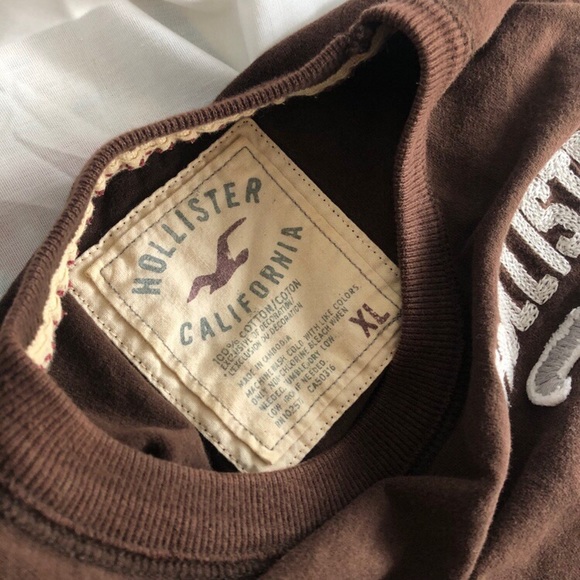 SHORT SLEEVE BROWN CROP TOP - Picture 4 of 4